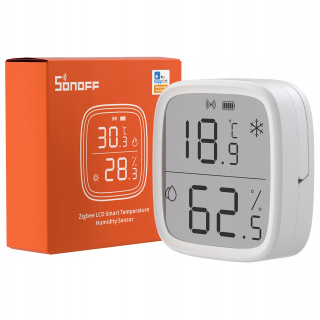 Smart home senzor - Senzor teploty a vlhkosti Sonoff Display senzory